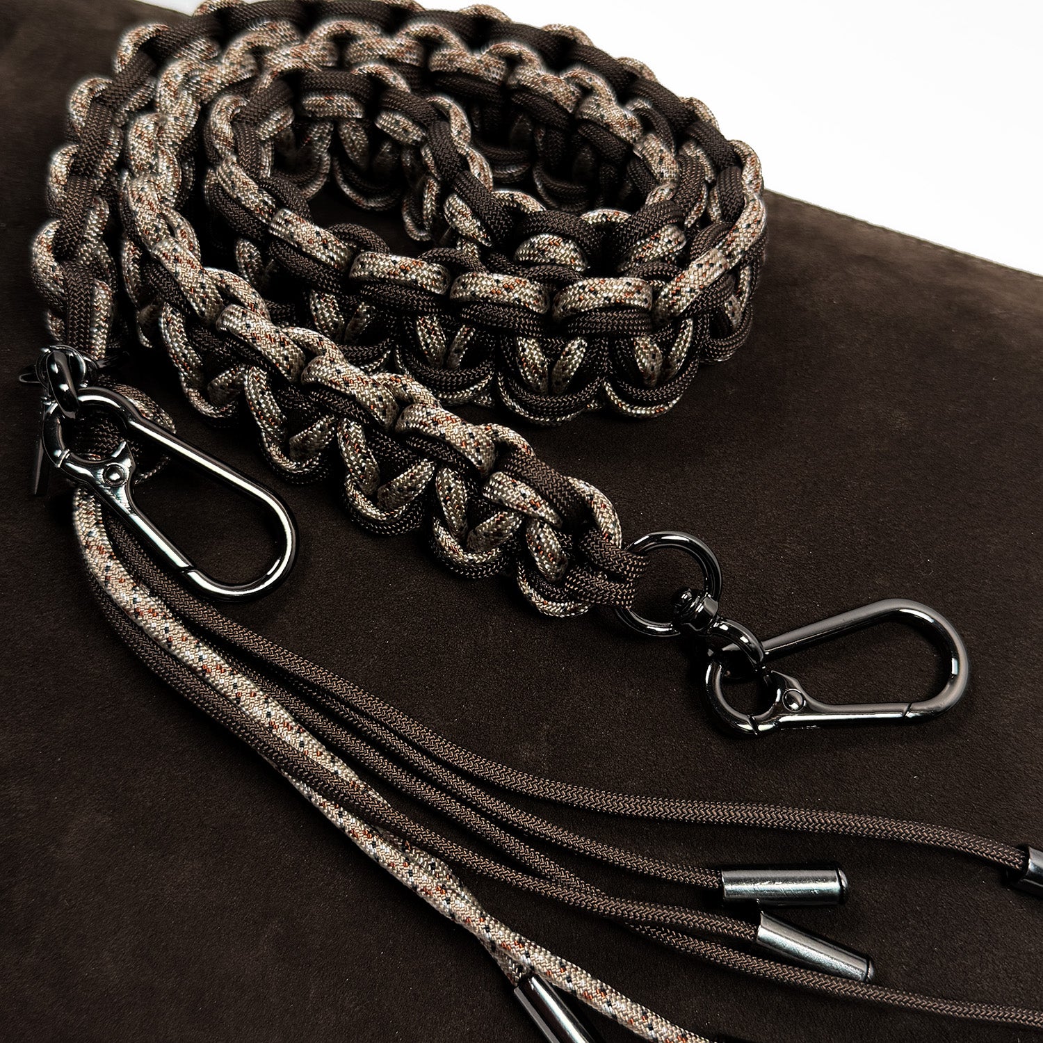 The Flow Suede - dark brown - mixed strap