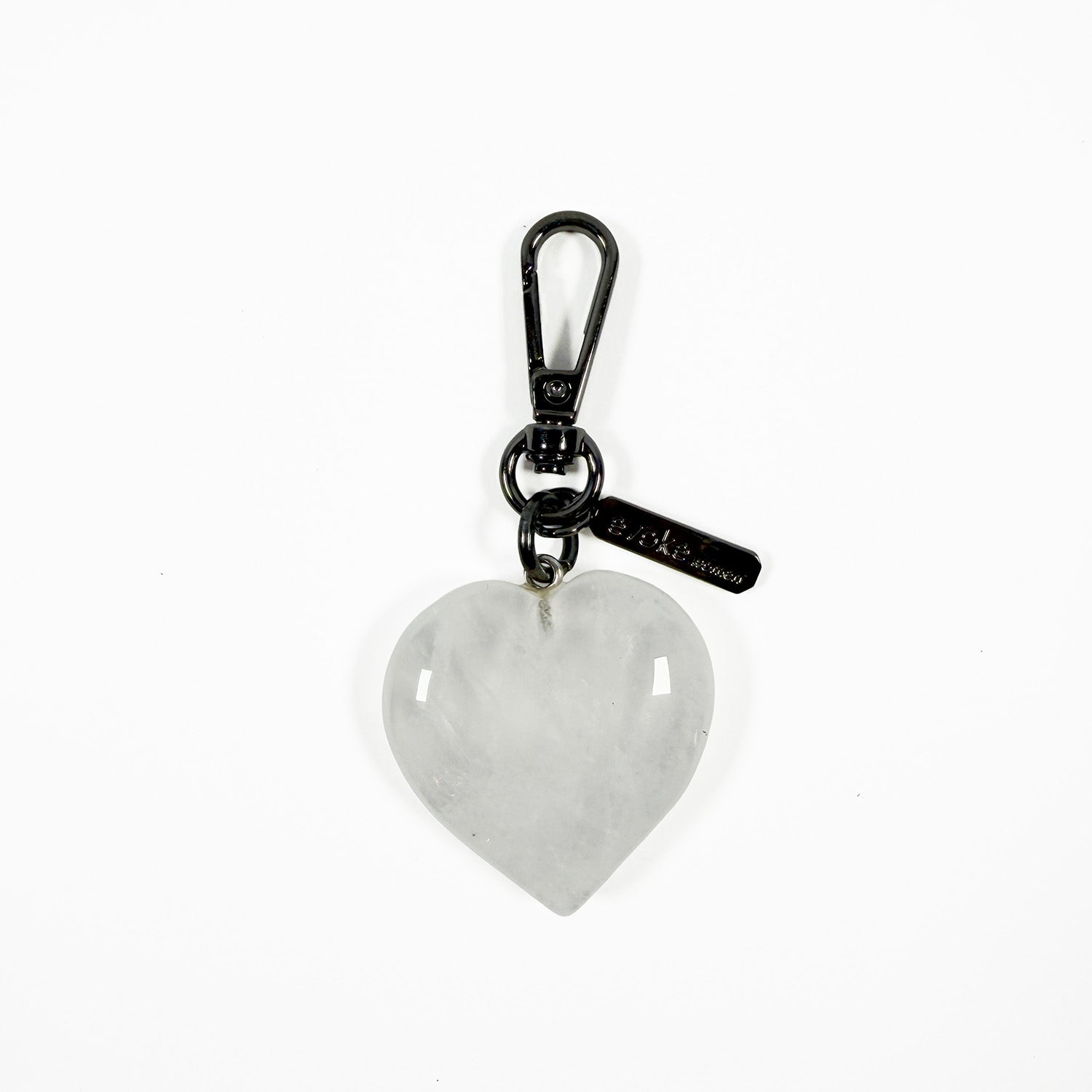 Heart charm - Quartz
