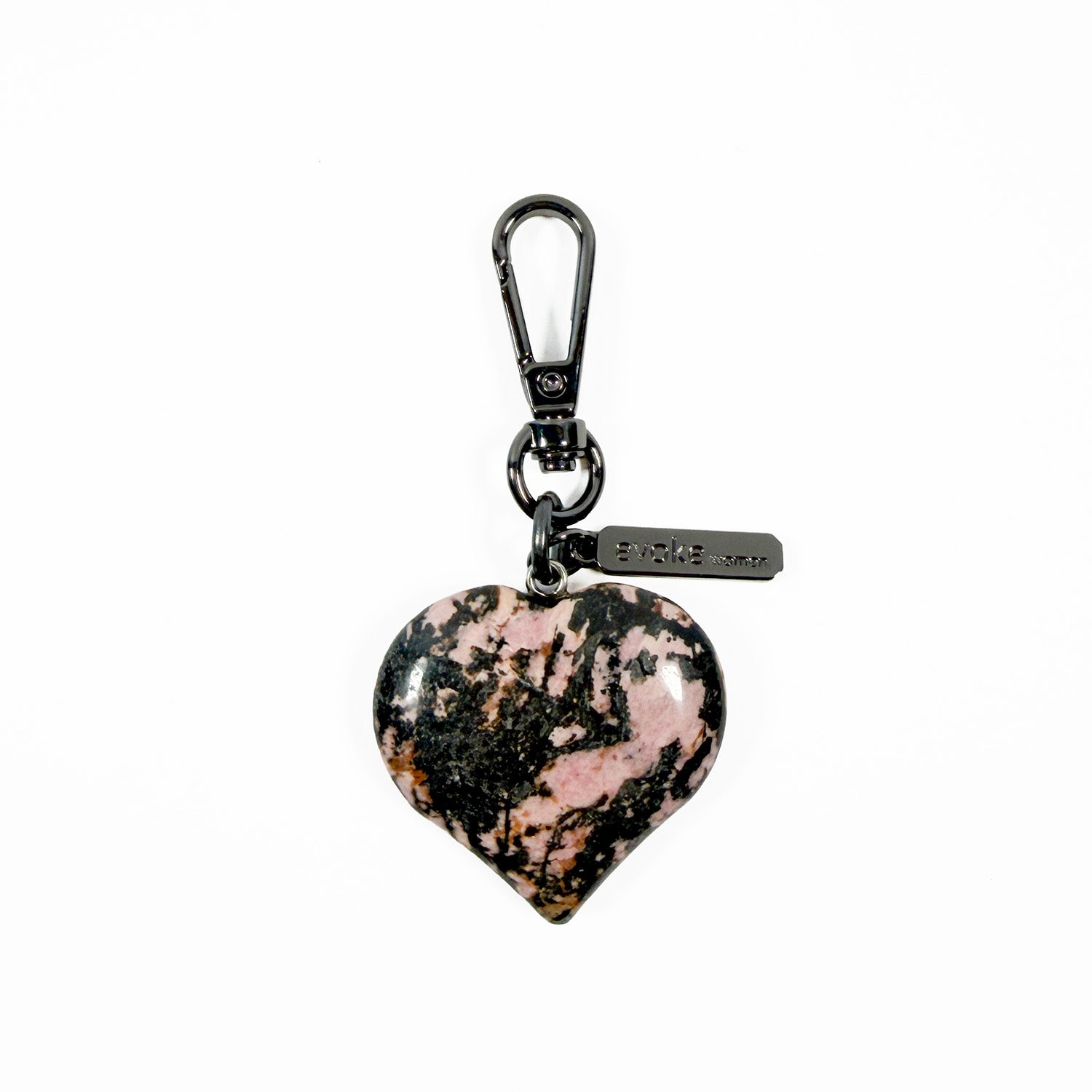 Heart charm - Matrix Rhodonite
