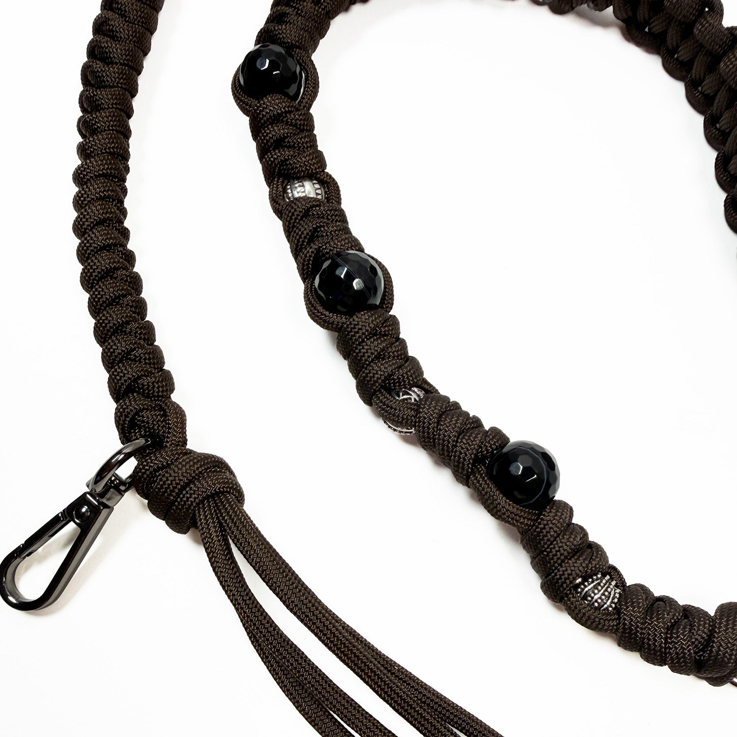 EUEELES ROPE SHOULDER STRAP ブラックブラウン Eueeles (エウエエリス) rope / Brown×Black ショルダー ストラップ