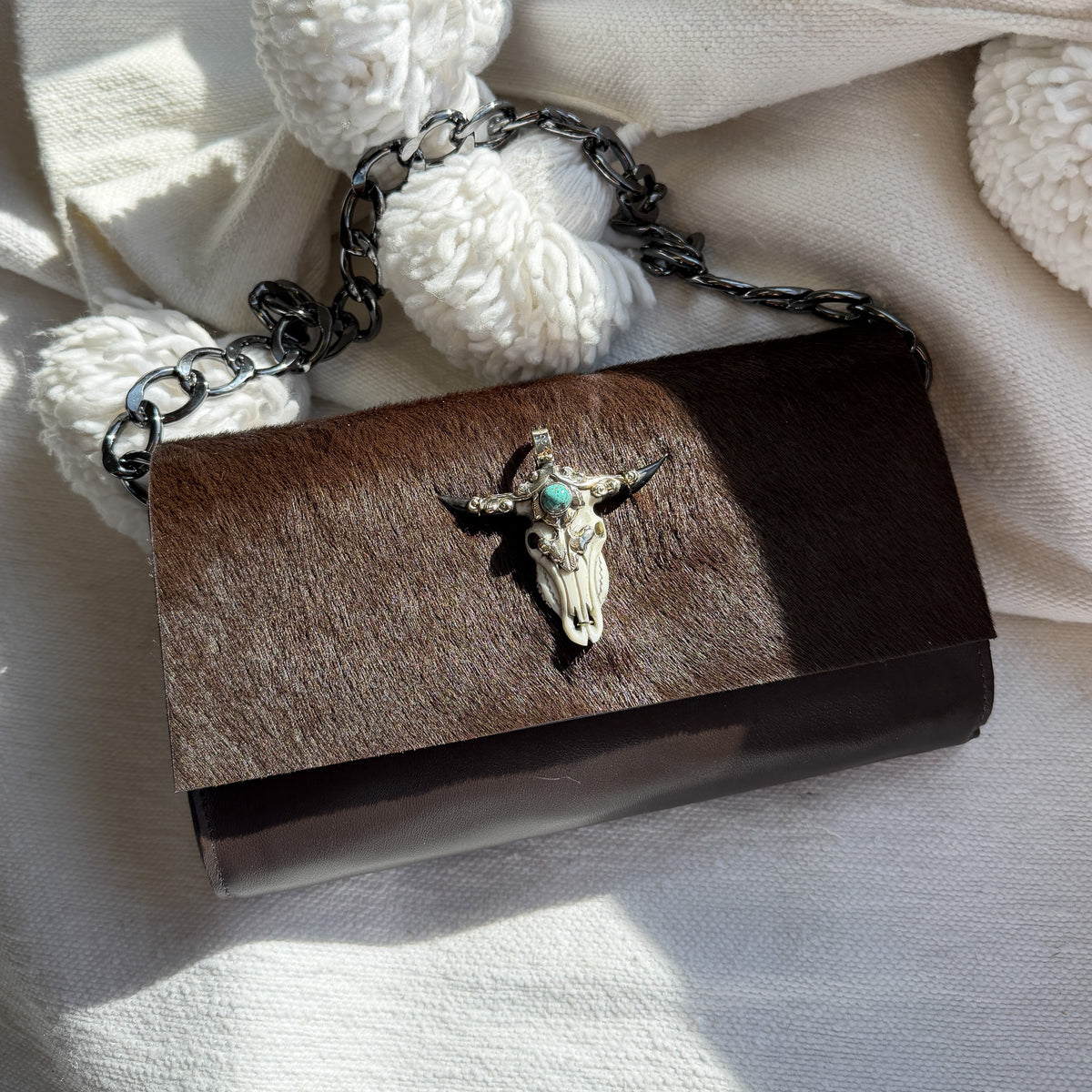 BAGUETTE - dark brown Cowhide