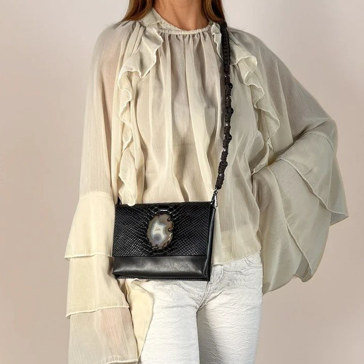 BAHAMA - brown Snake - knotted strap