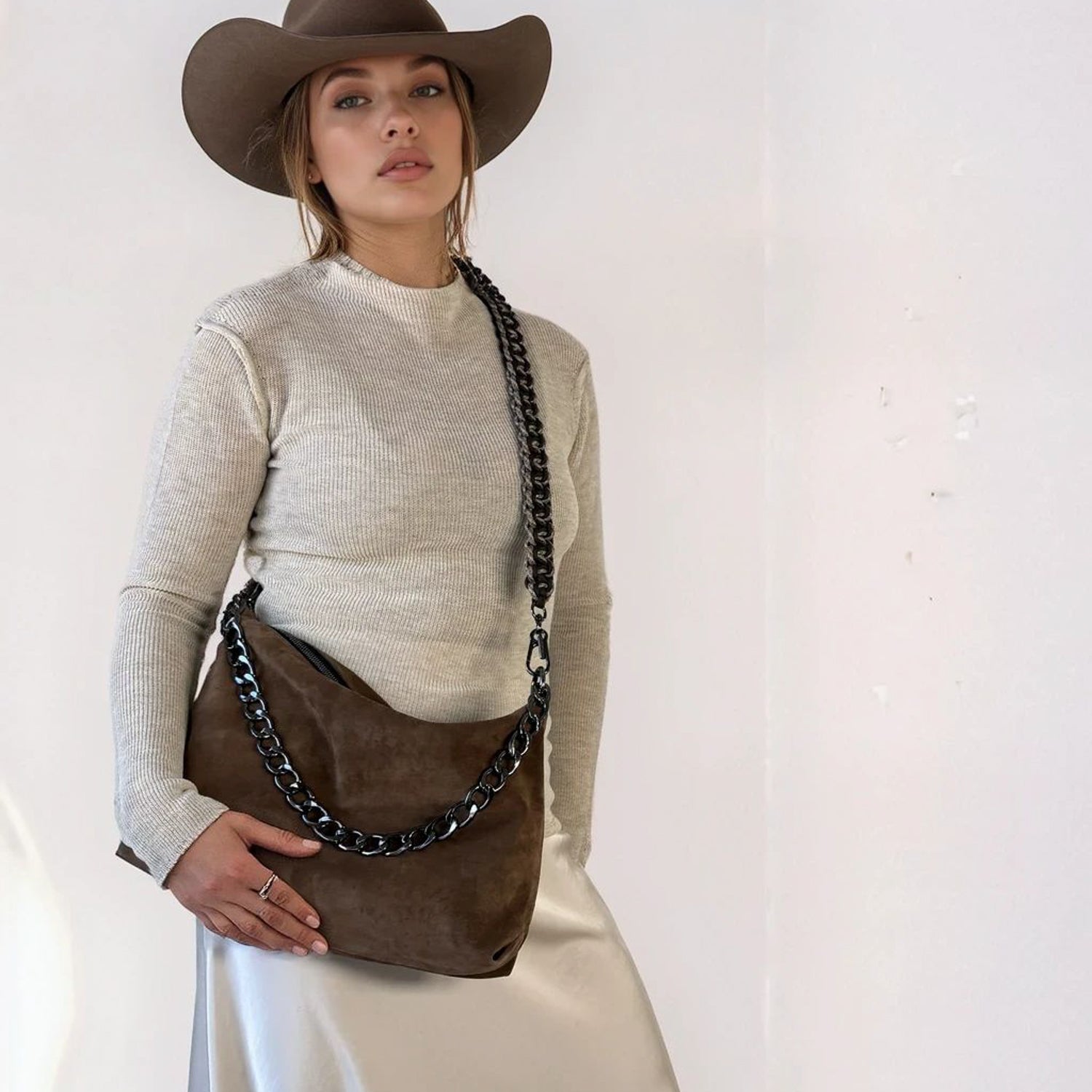 The Flow Suede - hazelnut - mixed strap