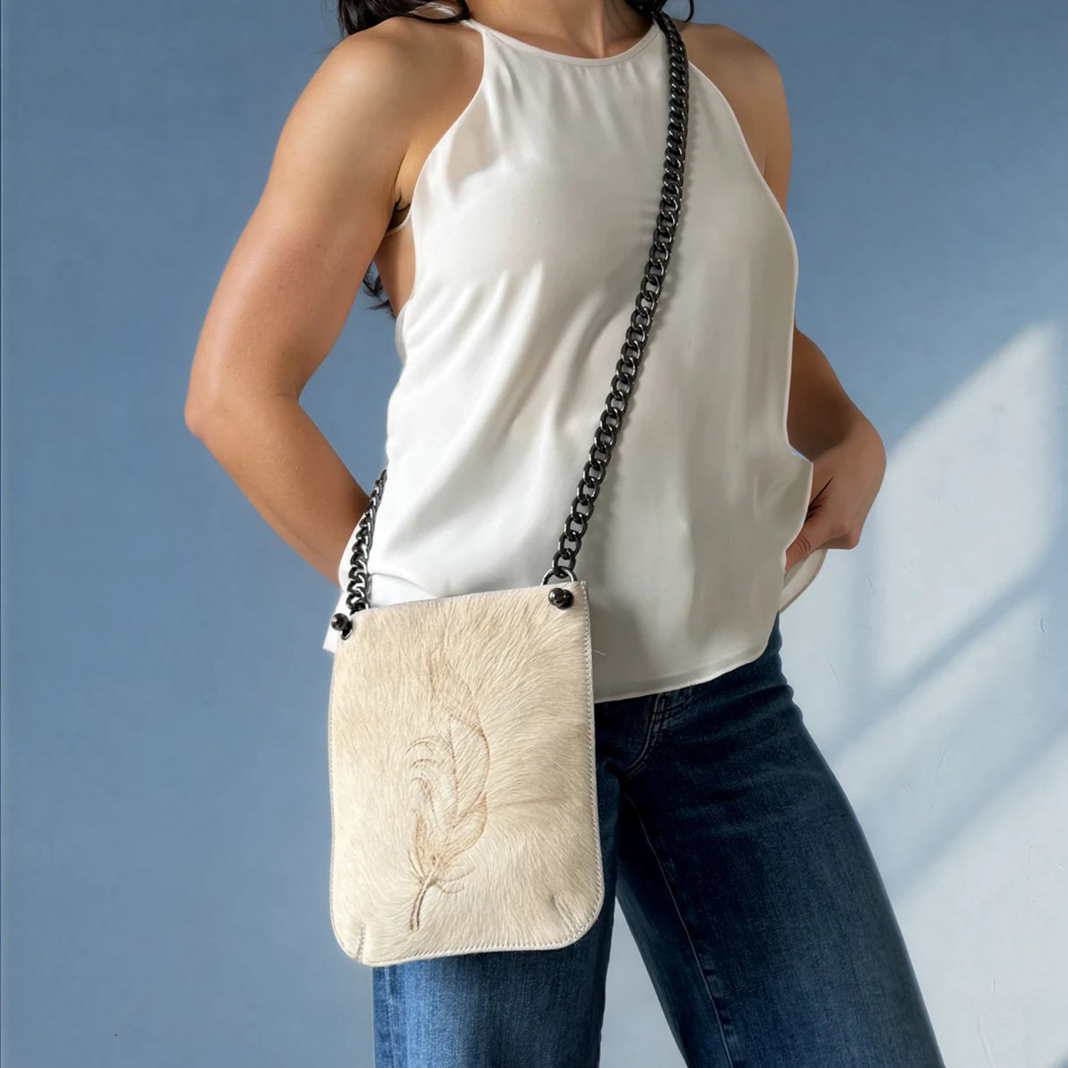 Evita - light sand - feather