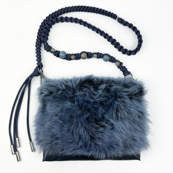 River island outlet fur bag