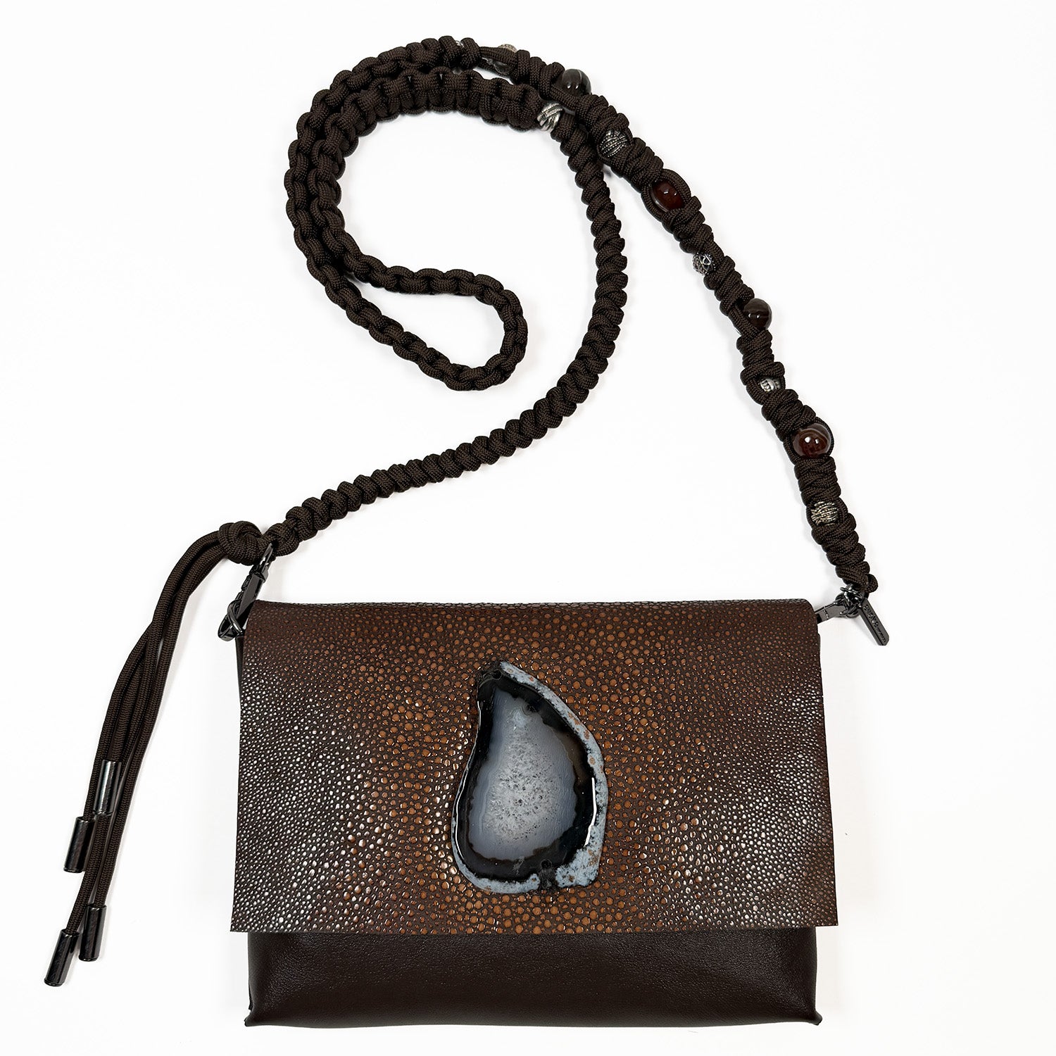 BAHAMA - brown Stingray - knotted strap