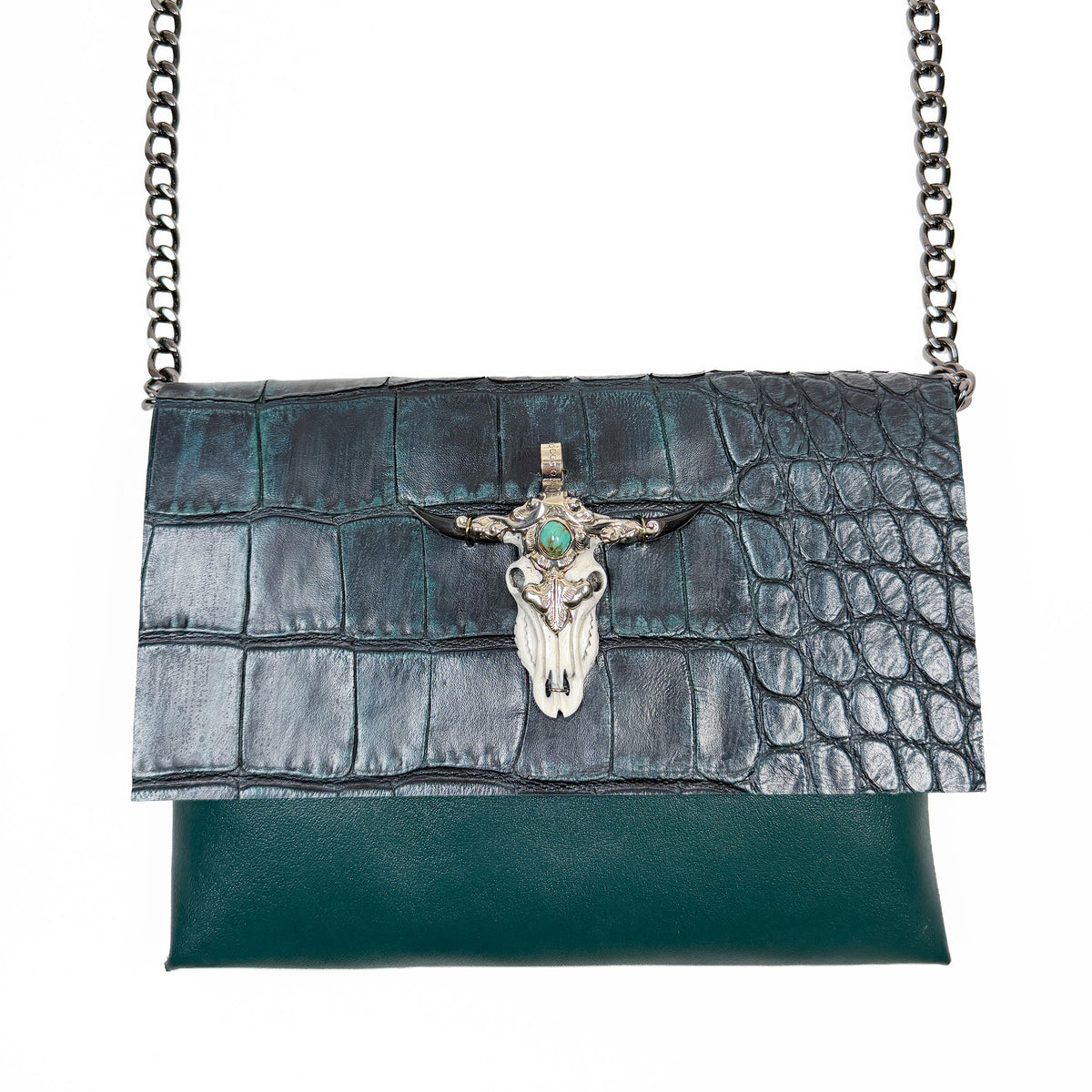 BAHAMA - dark green croc - Longhorn