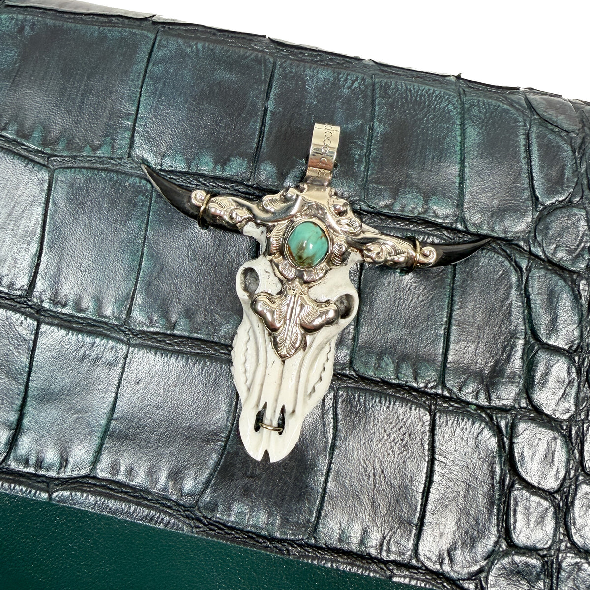 BAHAMA - dark green croc - Longhorn