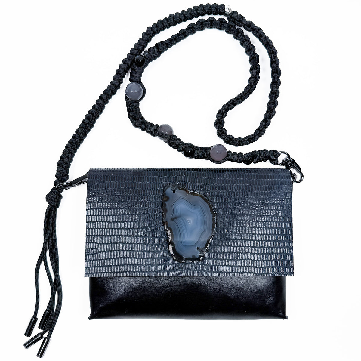 BAHAMA - navy Lizzard - knotted strap