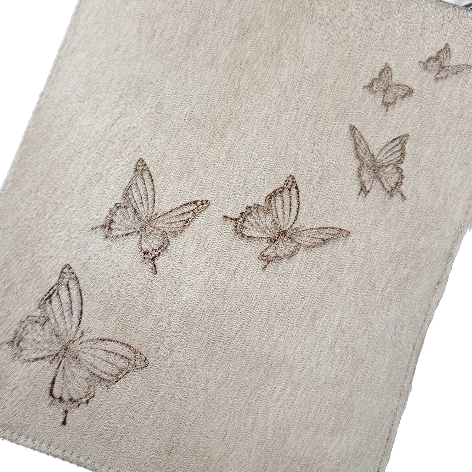 Evita - light sand - butterflies