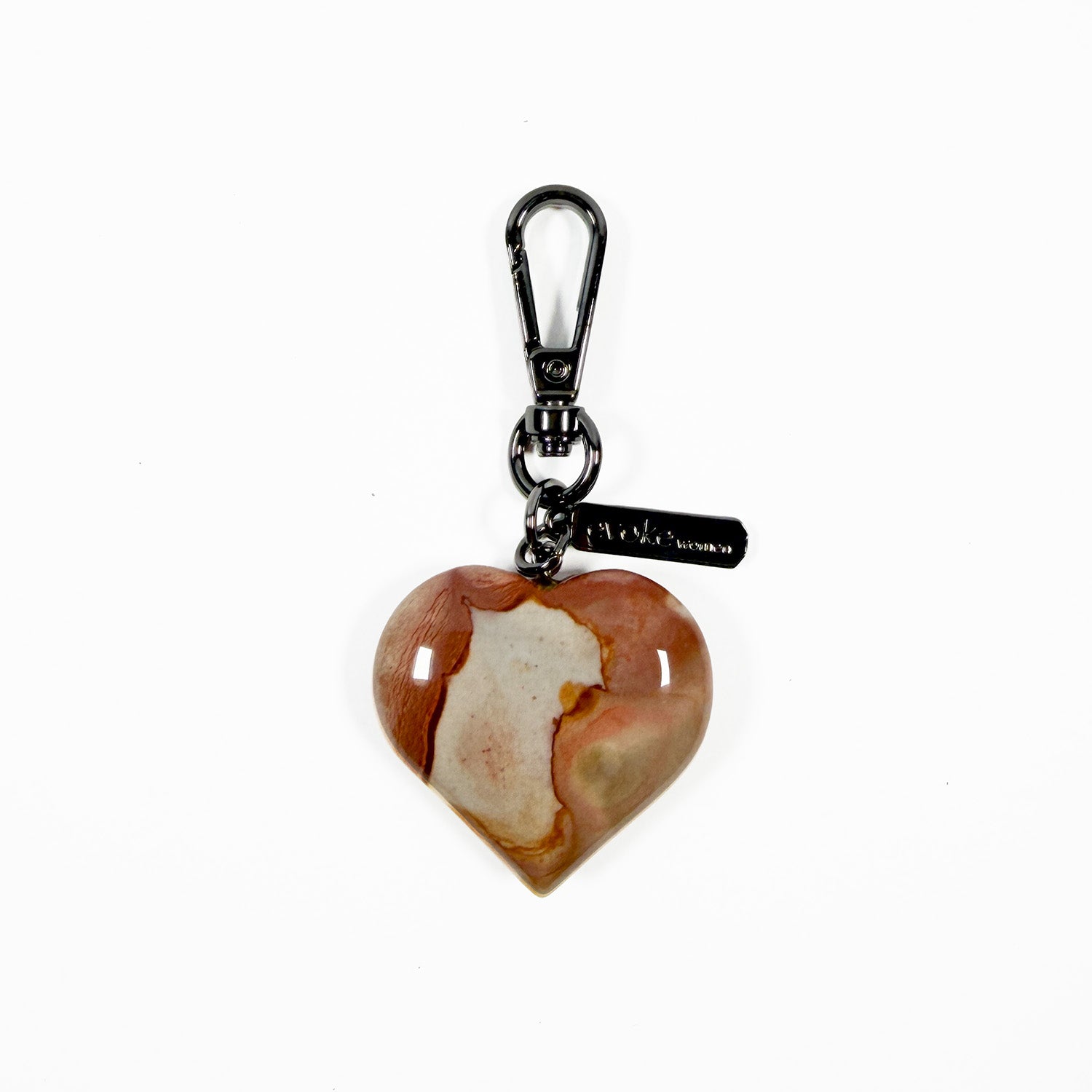 Heart charm - Jasper