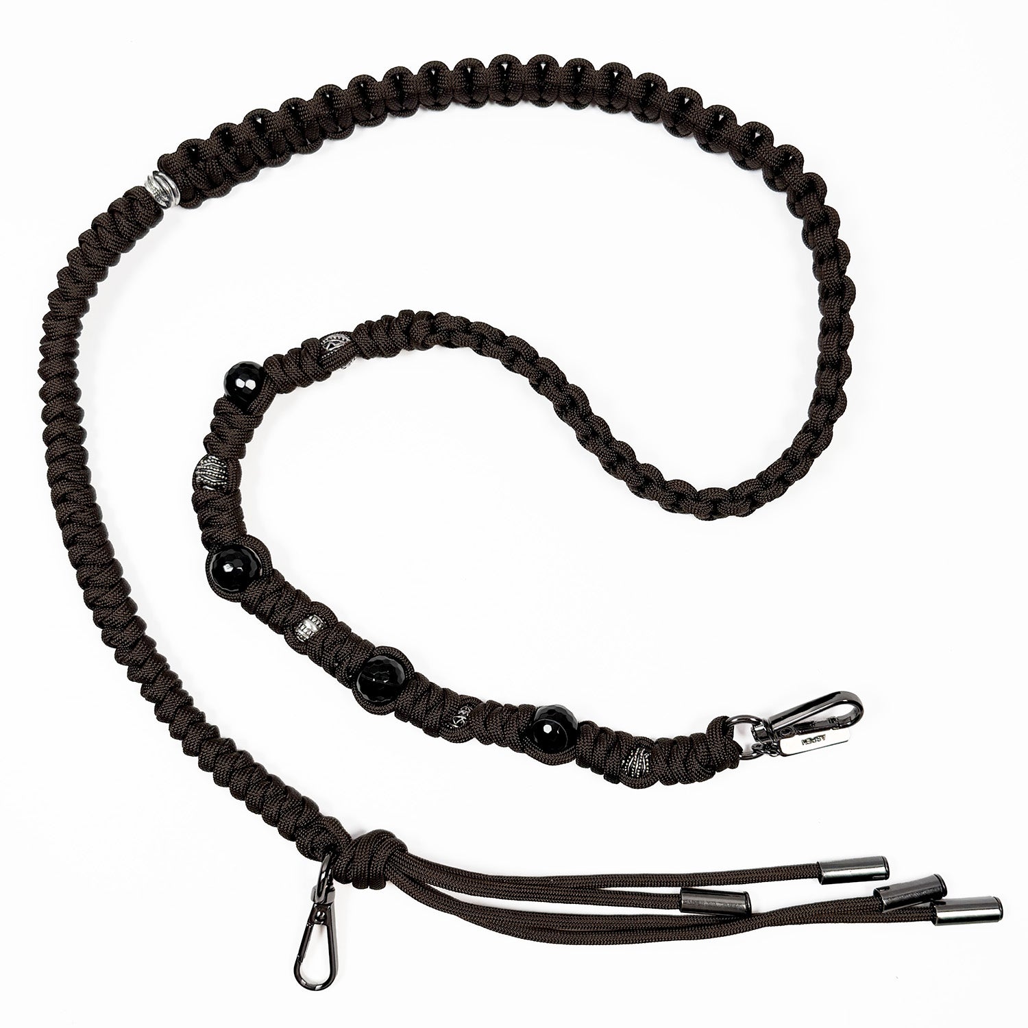 KNOTTED SHOULDER STRAP - dark brown 2