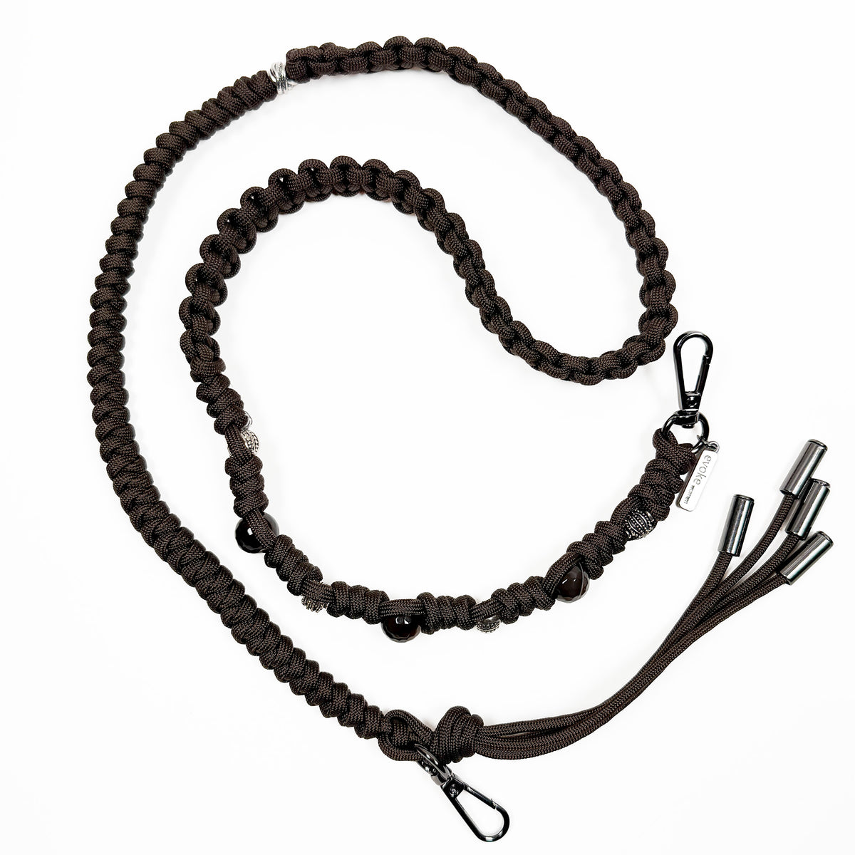 KNOTTED SHOULDER STRAP - dark brown 4